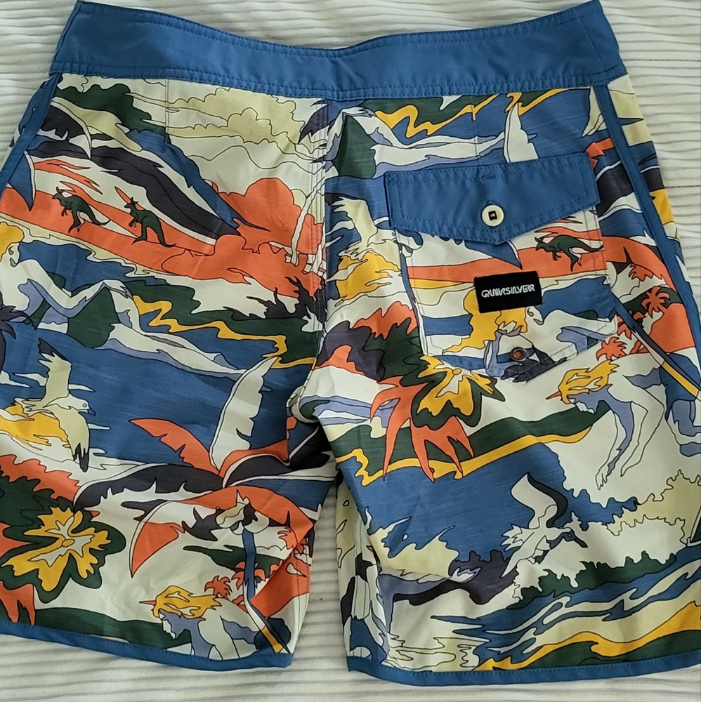 Swim Trunks, Quicksilver High Line, men's size 30 - Picture 3 of 5